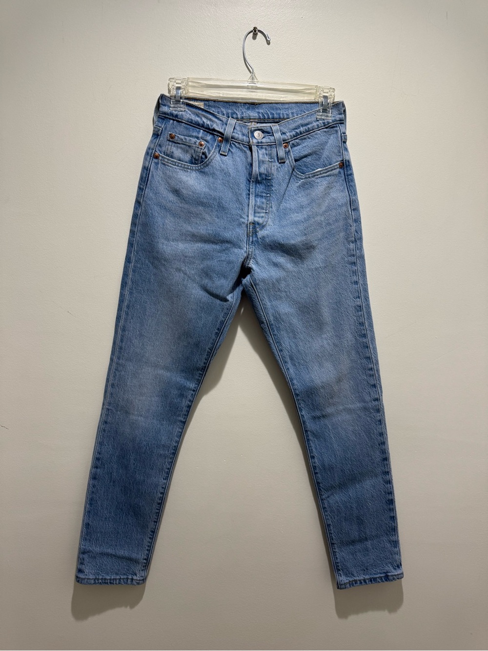 Levi’s Premium 501S Skinny Jeans W25 L28 Light Wash Button Fly